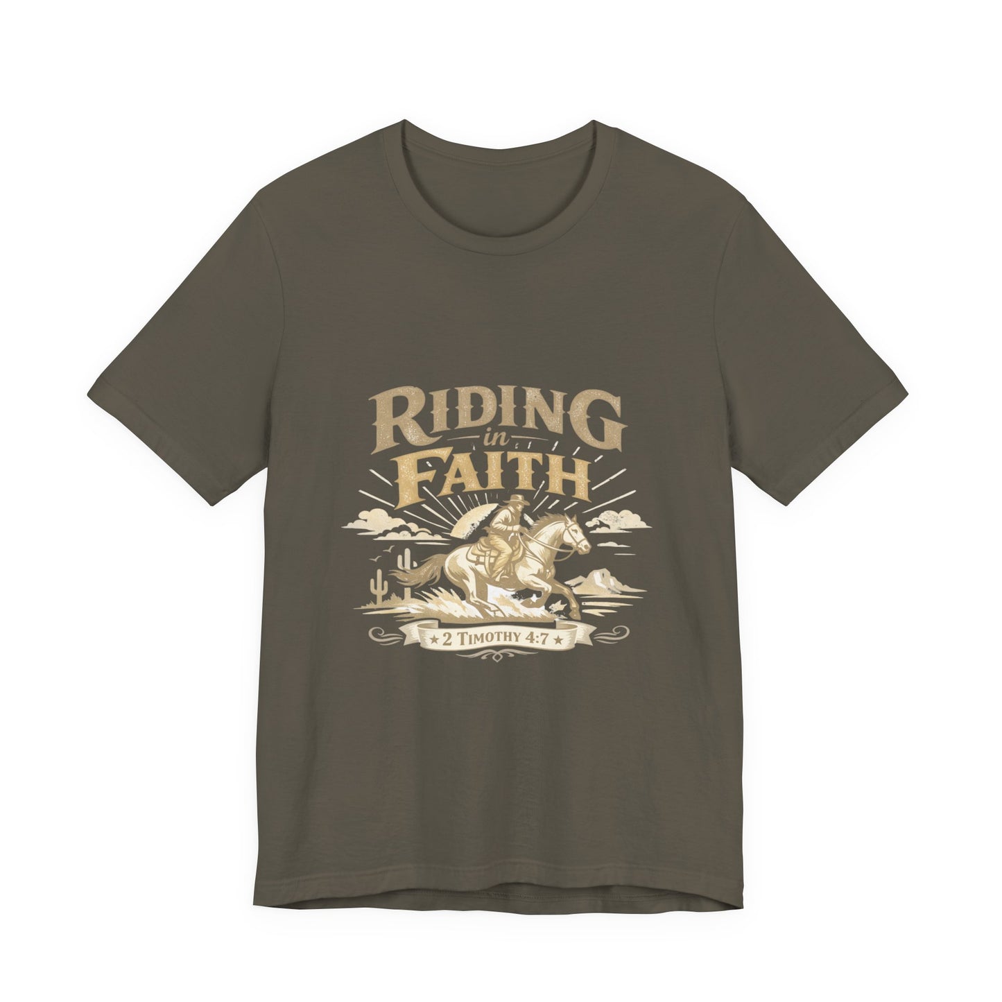 We walk by faith not by sight -  T-Shirt