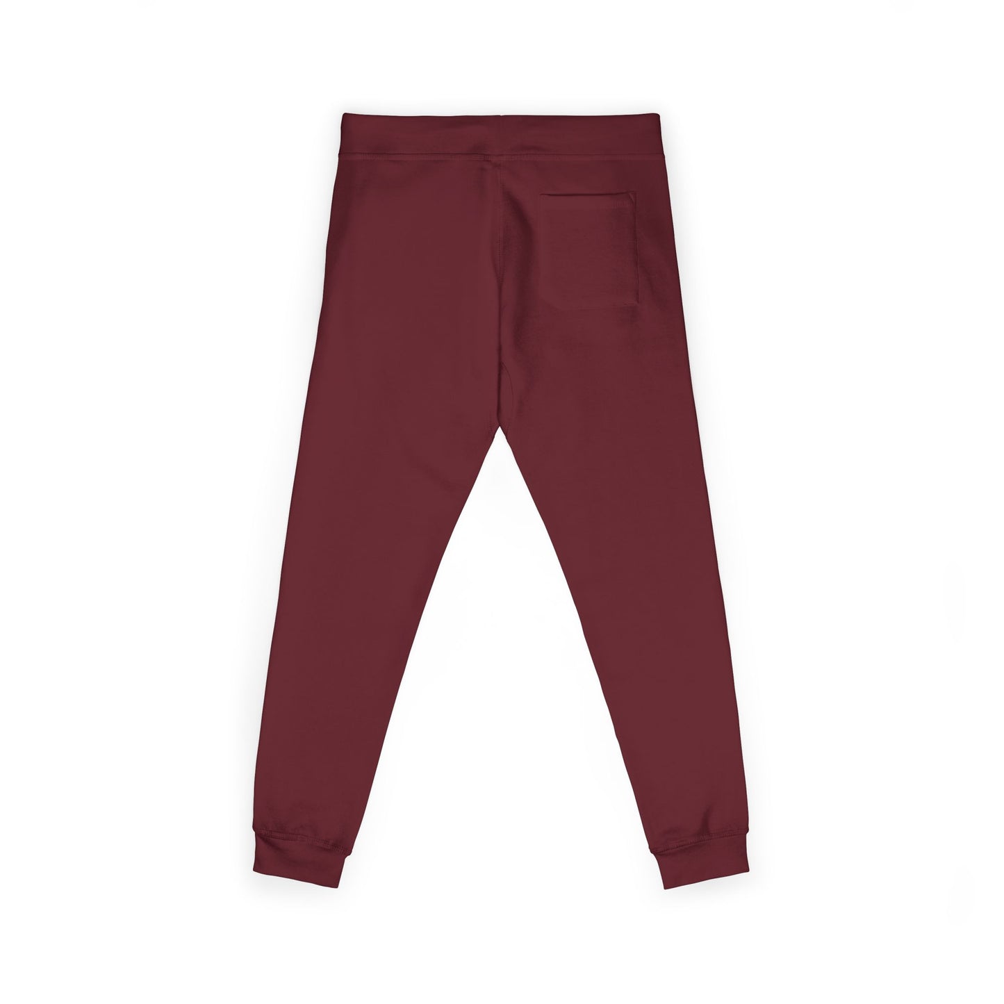 Embroidered Cozy Fleece Sweatpants — Minimal White Joggers