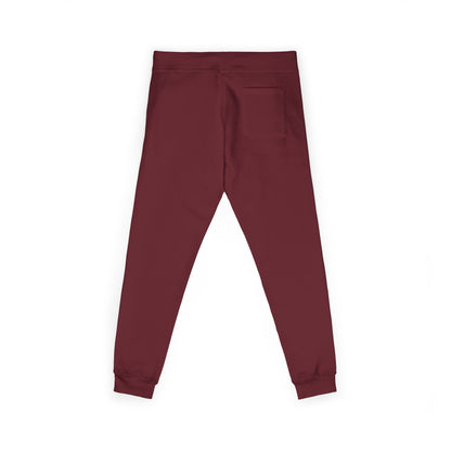 Embroidered Cozy Fleece Sweatpants — Minimal White Joggers