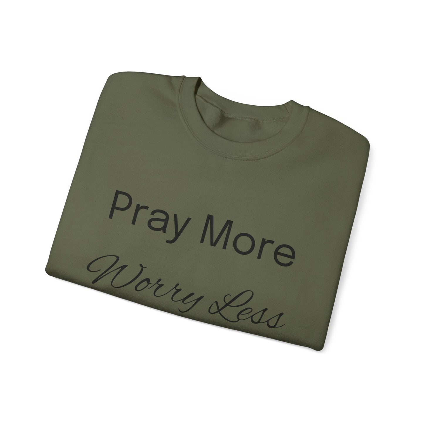Pray More Light Colors Unisex Heavy Blend™ Crewneck Sweatshirt