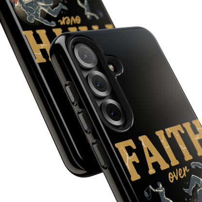 Faith Over Fear Tough Phone Case — Inspirational Christian Protective Phone Cover