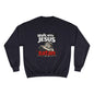 Walk with Jesus Dark Colors Graphic Crewneck (Anti-Satan Design)