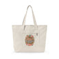 Canvas Tote Bag – “All You Need Is Love” Floral Zippered Tote