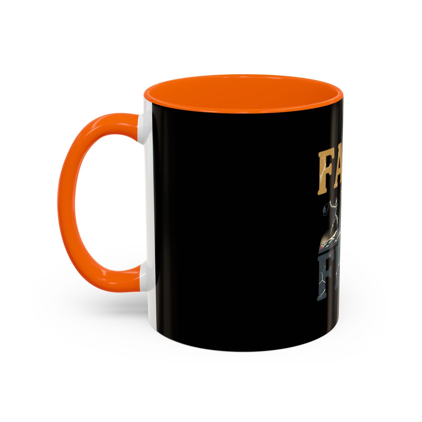 Faith Over Fear Black Coffee Mug — Inspirational Christian 11/15oz Accent Mug