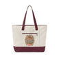 Canvas Tote Bag – “All You Need Is Love” Floral Zippered Tote