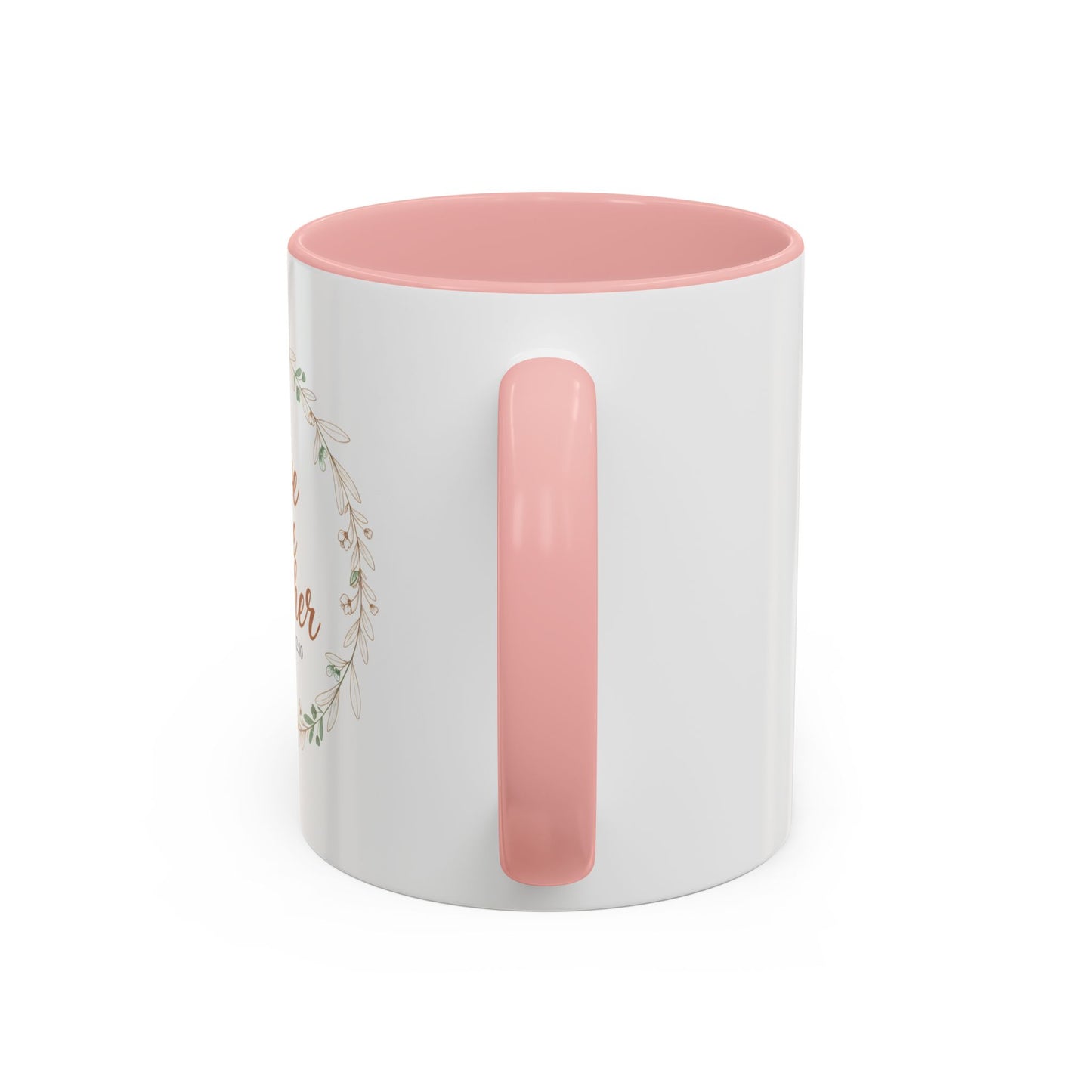 Love One Another Romans 12:10 Coffee Mug | Floral Scripture Wreath