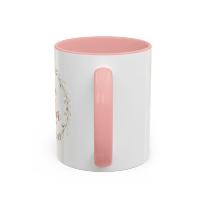 Love One Another Romans 12:10 Coffee Mug | Floral Scripture Wreath