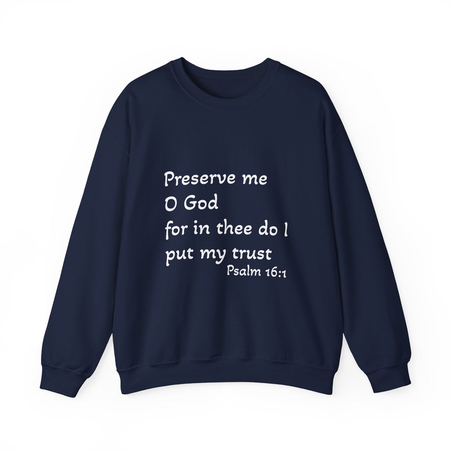 Trust in God Dark Colors Unisex Heavy Blend™ Crewneck Sweatshirt