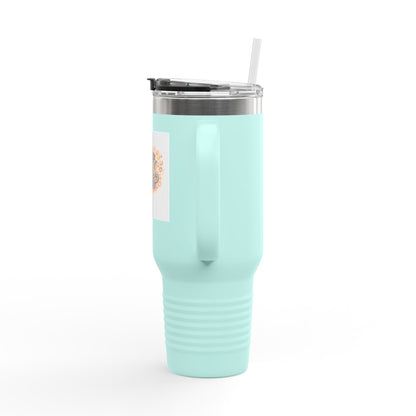 40oz Insulated Travel Mug — Faith Floral Design (Built on Faith)