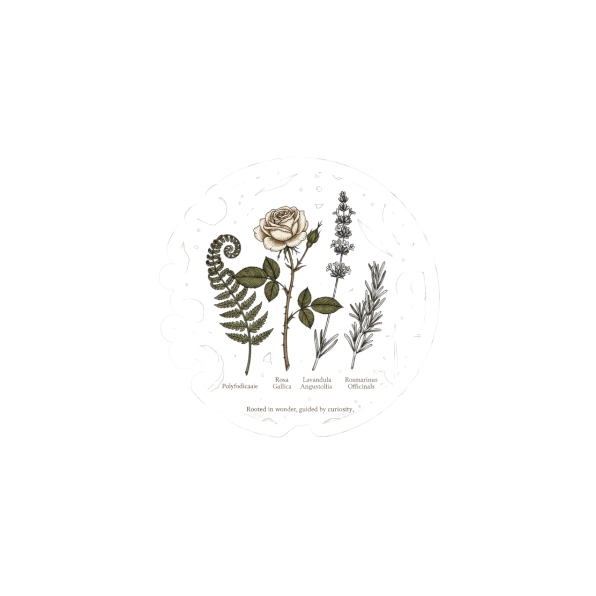 Floral Kiss-Cut Sticker