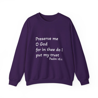 Trust in God Dark Colors Unisex Heavy Blend™ Crewneck Sweatshirt