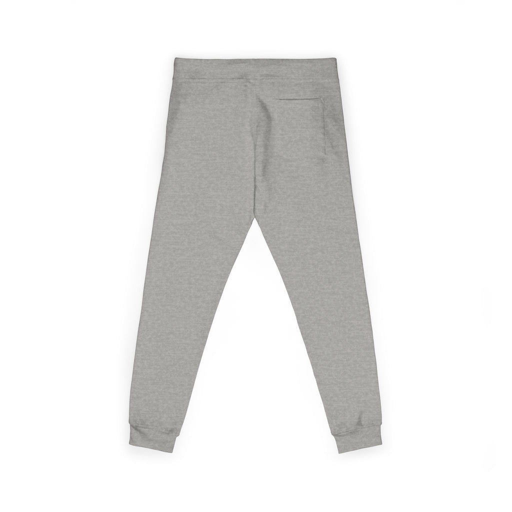 Embroidered Cozy Fleece Sweatpants — Minimal White Joggers